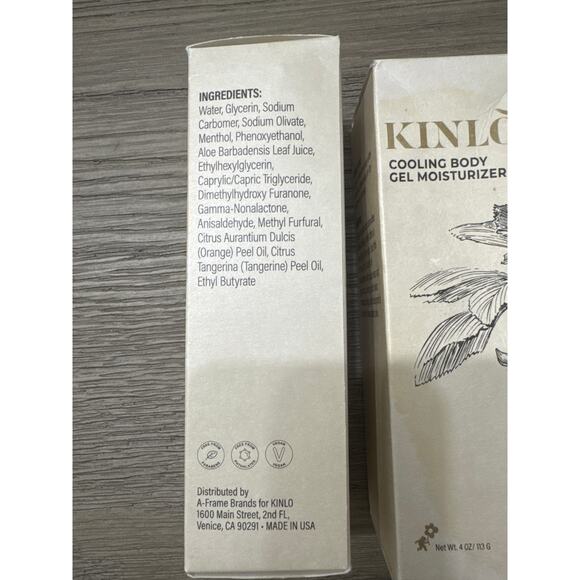 Kinlo Cooling Body Gel Moisturizer, 4oz, pack of 3 - Picture 3 of 5